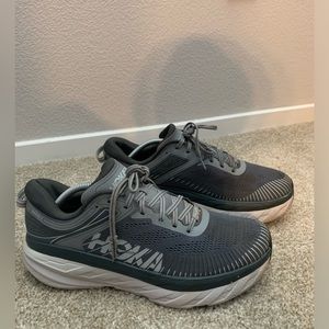 Hoka One One Bondi 7 Men’s size 11 Running Shoes Sneakers Gray Athletic